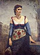 Jean-Baptiste-Camille Corot Agostina, die Italienerin USA oil painting artist